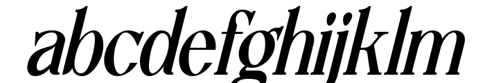 Lettertype SemiBold Italic Font LOWERCASE