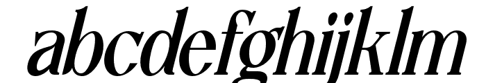 Lettertype-SemiBoldItalic Font LOWERCASE