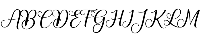 Lettias Font UPPERCASE