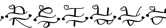 Levina Monogram Font LOWERCASE