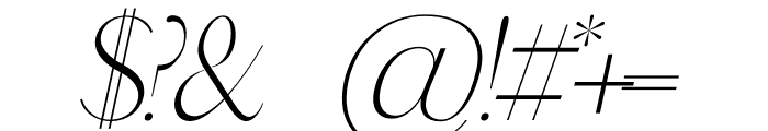 Levon Italic Font OTHER CHARS