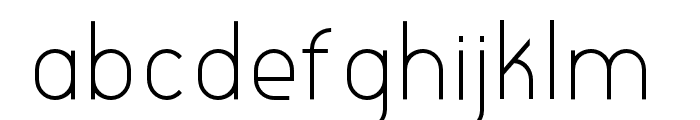 LiberalCondensed-Regular Font LOWERCASE