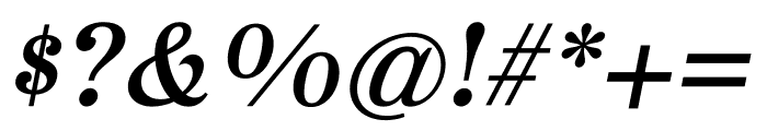 Libreville Italic Font OTHER CHARS