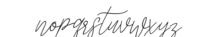 Licht Script Slant Font LOWERCASE