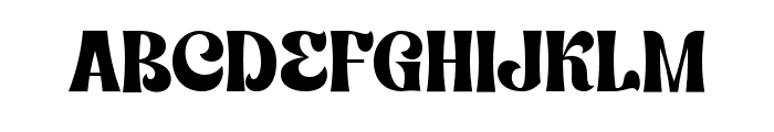 Ligaflow-Regular Font UPPERCASE