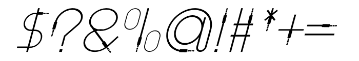 Light Cable Italic Font OTHER CHARS