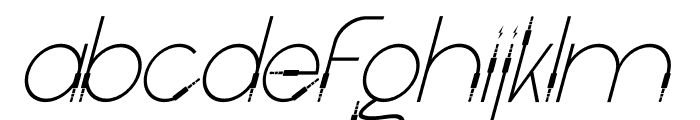 Light Cable Italic Font LOWERCASE