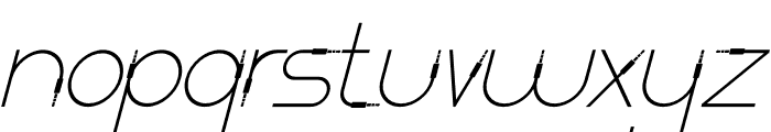 Light Cable Italic Font LOWERCASE