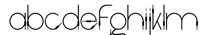 Light Cable Font LOWERCASE