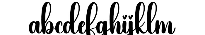 Light Moon Font LOWERCASE