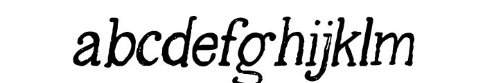 Light Roast Italic Font LOWERCASE