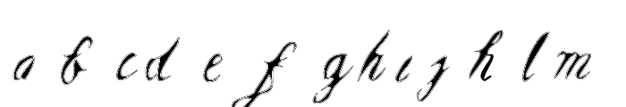 Light-legacy Handwrit Font LOWERCASE