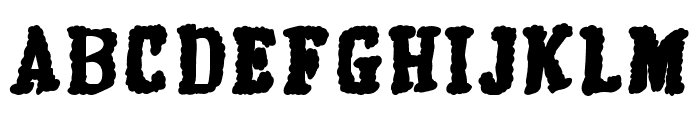 LightCloudy-Regular Font UPPERCASE