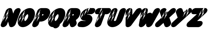 Lightning Bold Italic Font UPPERCASE