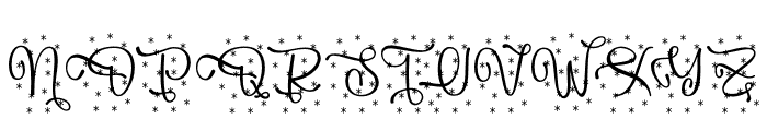Lightning Christmas Font UPPERCASE