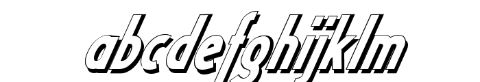 Ligthmirror Italic Font LOWERCASE