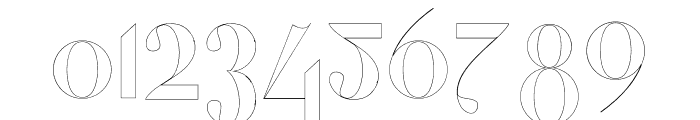 Ligtra Outline Font OTHER CHARS