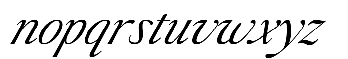 Liliane Classe RegularItalic Font LOWERCASE
