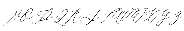 Lillian Melody Regular Font UPPERCASE