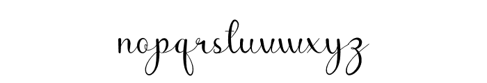 Lilly Rainy Font LOWERCASE