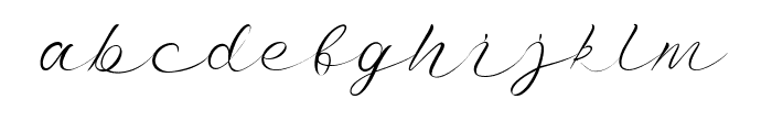 Lily Adam Regular Font LOWERCASE