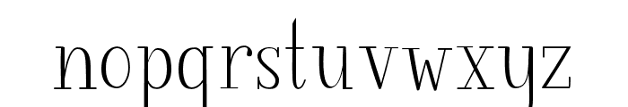 Lily & Bloom Serif Font LOWERCASE