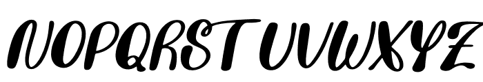 Lily Lovely Italic Font UPPERCASE