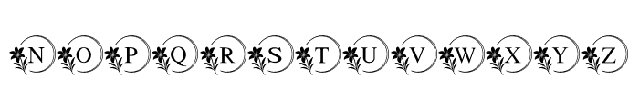 Lily Monogram Font UPPERCASE