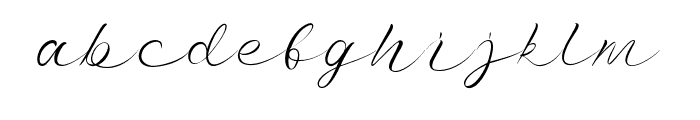 LilyAdam-Regular Font LOWERCASE