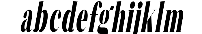 Limeng-Italic Font LOWERCASE