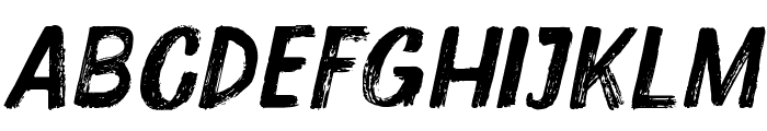 Lincah Brush Slant Font UPPERCASE