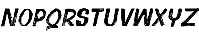 Lincah Brush Slant Font UPPERCASE