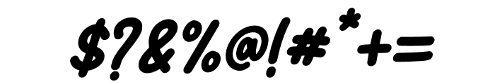 Line Bubble Italic Font OTHER CHARS