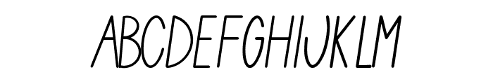 Line Of Thinking Font LOWERCASE
