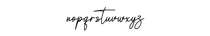 Line Signature Font LOWERCASE