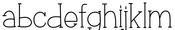 Line Sketch Font LOWERCASE