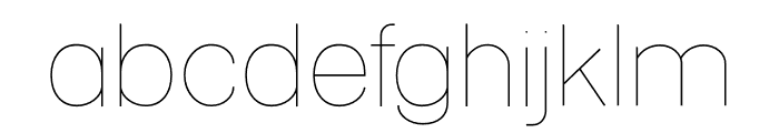 Linea Forte Thin Font LOWERCASE