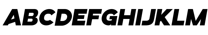 Linea Nova Black Italic Font UPPERCASE