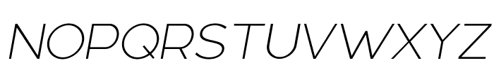 Linea Nova Extra Light Italic Font UPPERCASE