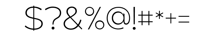 Linea Nova Extra Light Font OTHER CHARS