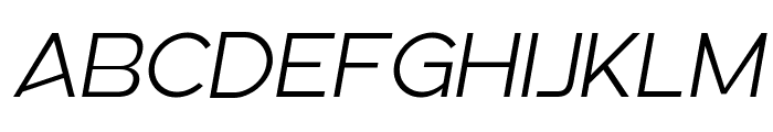 Linea Nova Light Italic Font UPPERCASE