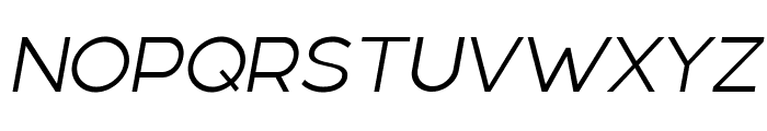 Linea Nova Light Italic Font UPPERCASE