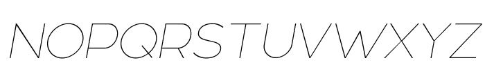 Linea Nova Thin Italic Font UPPERCASE