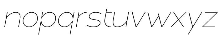 Linea Nova Thin Italic Font LOWERCASE