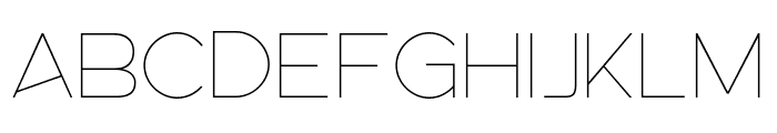 Linea Nova Thin Font UPPERCASE