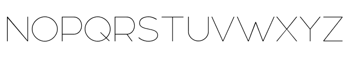 Linea Nova Thin Font UPPERCASE