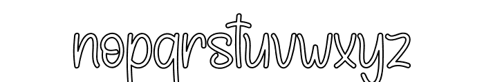 Lineart Sketching Font LOWERCASE