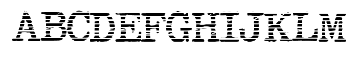 Lined Typewriter By Squ Regular Font UPPERCASE