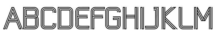 Linedery Font UPPERCASE