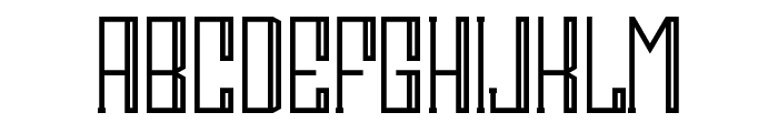 Lines Desyroge Font LOWERCASE